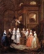 HOGARTH, William The Marriage of Stephen Beckingham and Mary Cox f oil painting